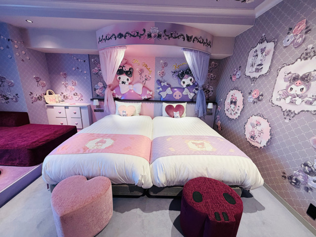京王プラザホテル八王子の「マイメロディ&クロミルーム」